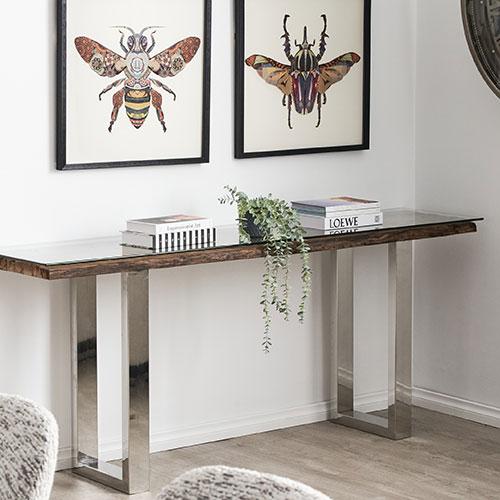 Forest Recycled Railway Wood Console Table 