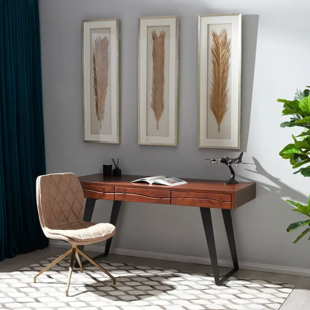 Golden Leaf Shadow Box