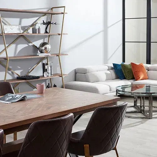 Ariel Light Brown Wooden Bookcase