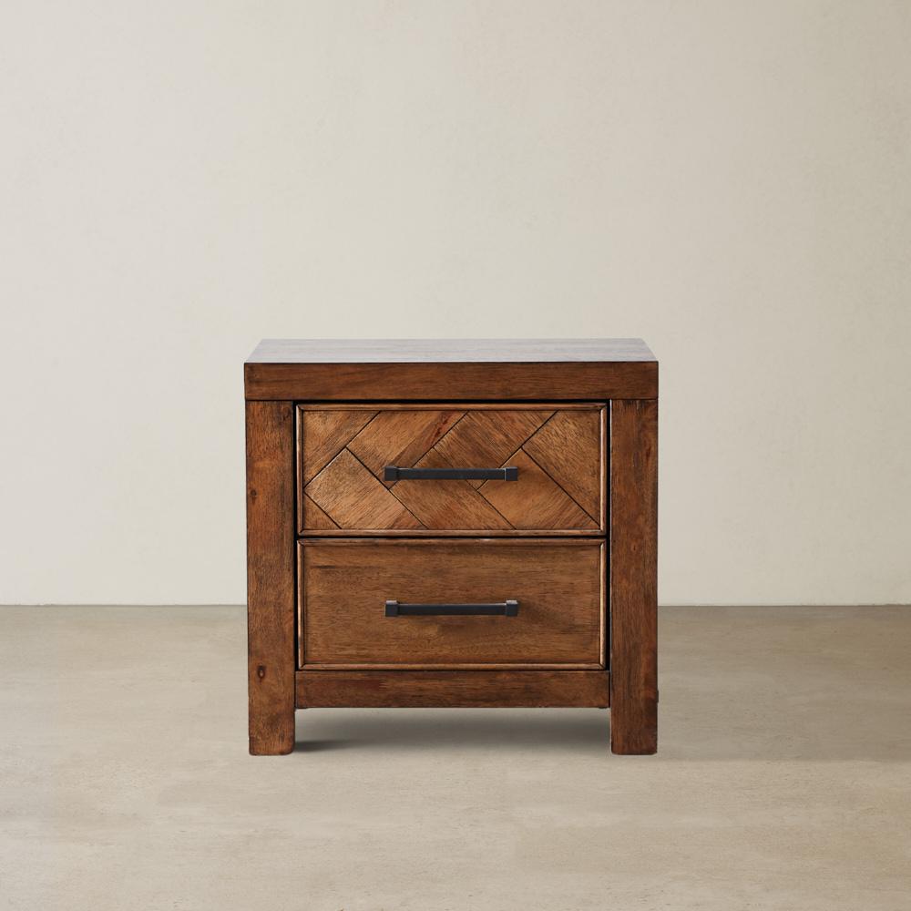 Regina Wooden Veneer Bedside Table