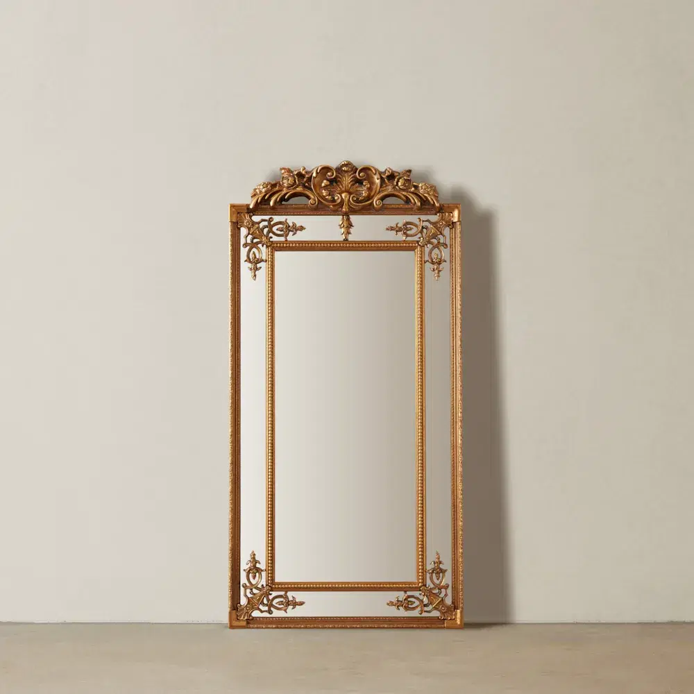 Perry Antique Gold Rectangle Mirror