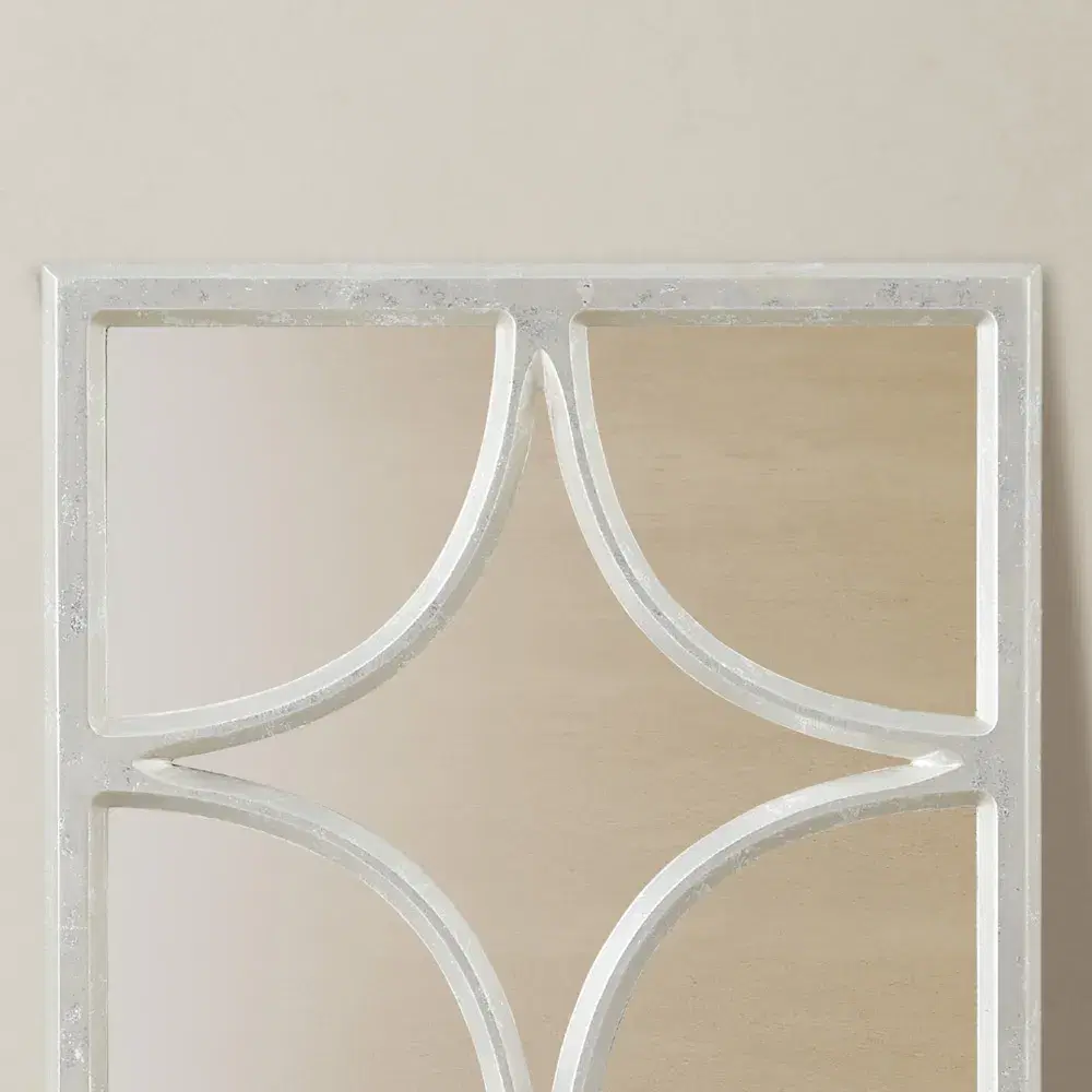 Astral Distressed Silver Square Mirror