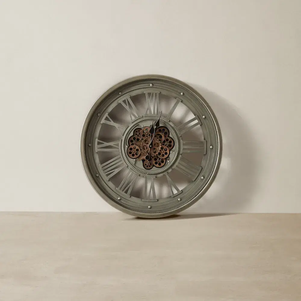 Nicolo Antique Grey Wall Clock