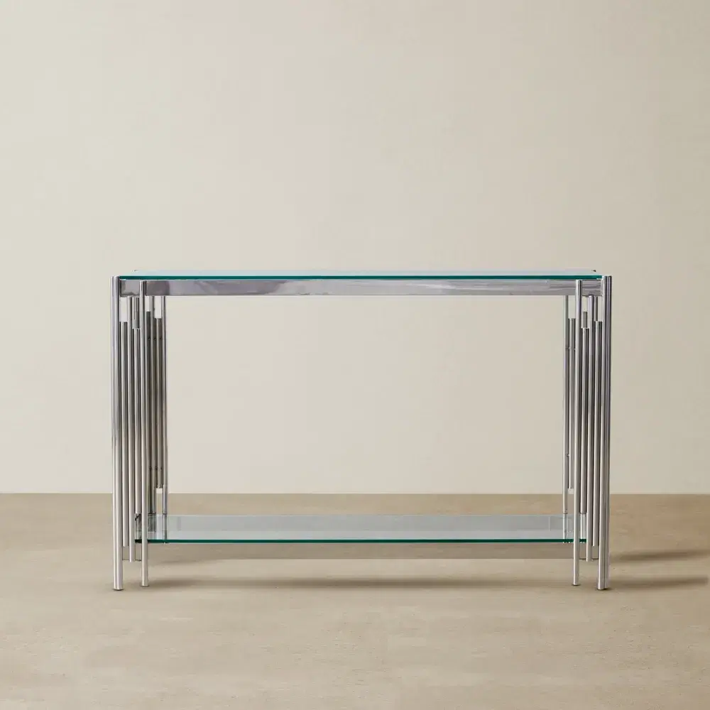 Lindsay Silver Console Table