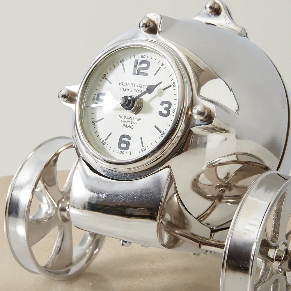 Falco Table Clock - Silver