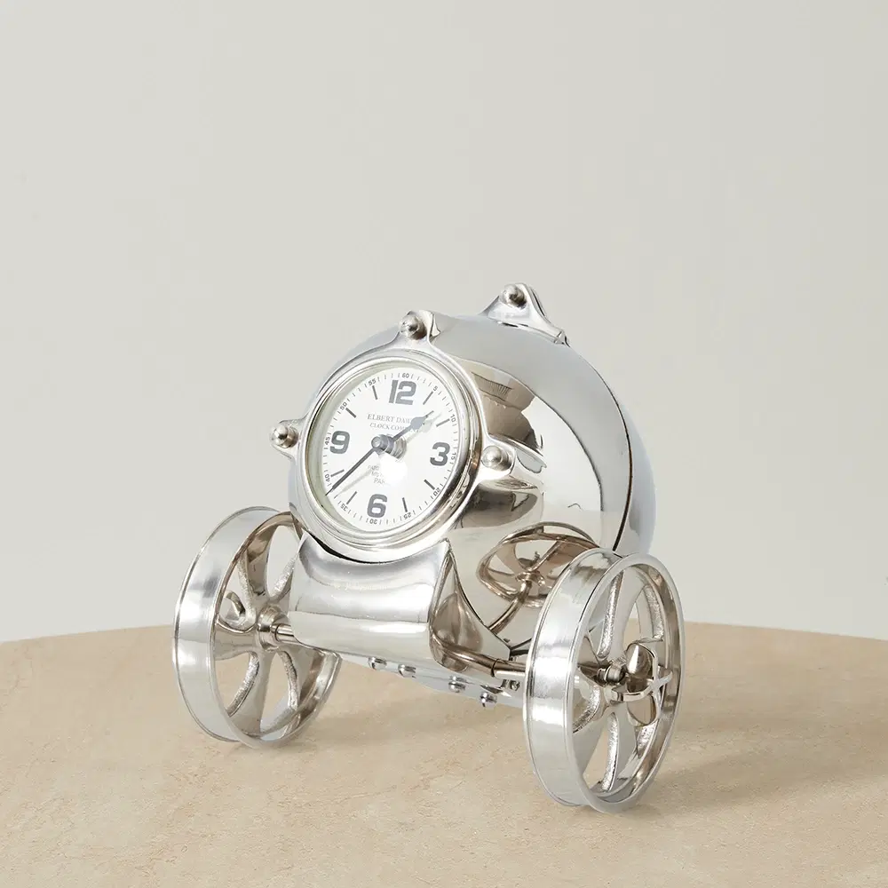 Falco Table Clock - Silver