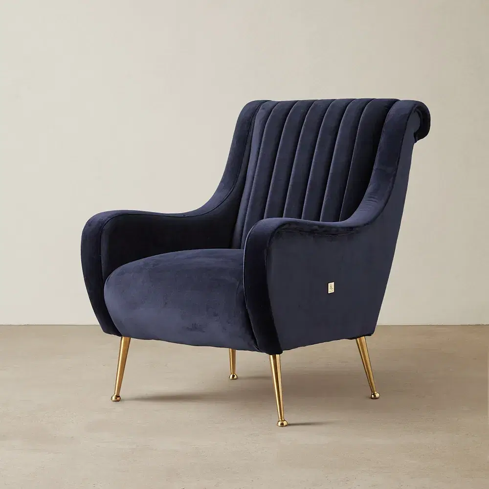 Roosevelt Midnight Blue Occasional Chair
