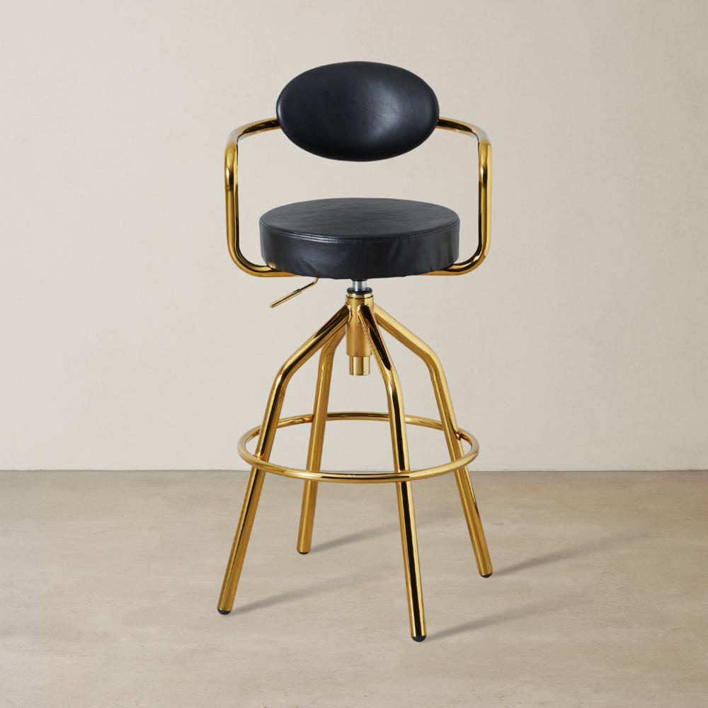 Riva Black Bar Stool