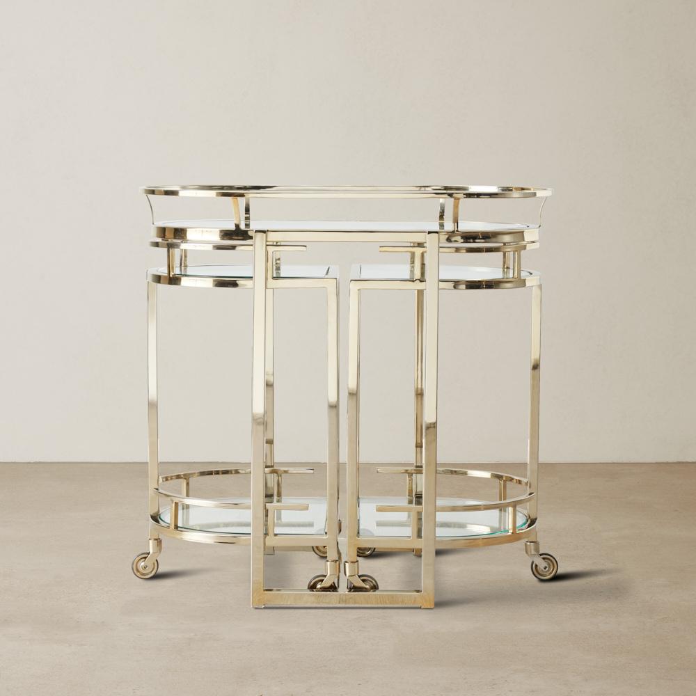 Declan Gold Bar Cart