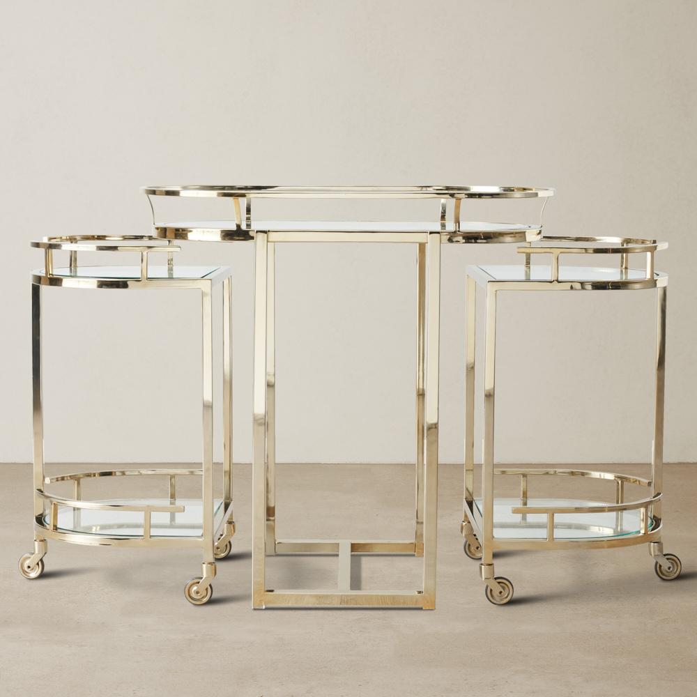 Declan Gold Bar Cart