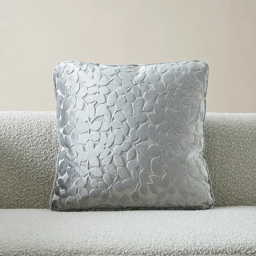 Vesper Silver Grey Velvet  Cushion 50x50