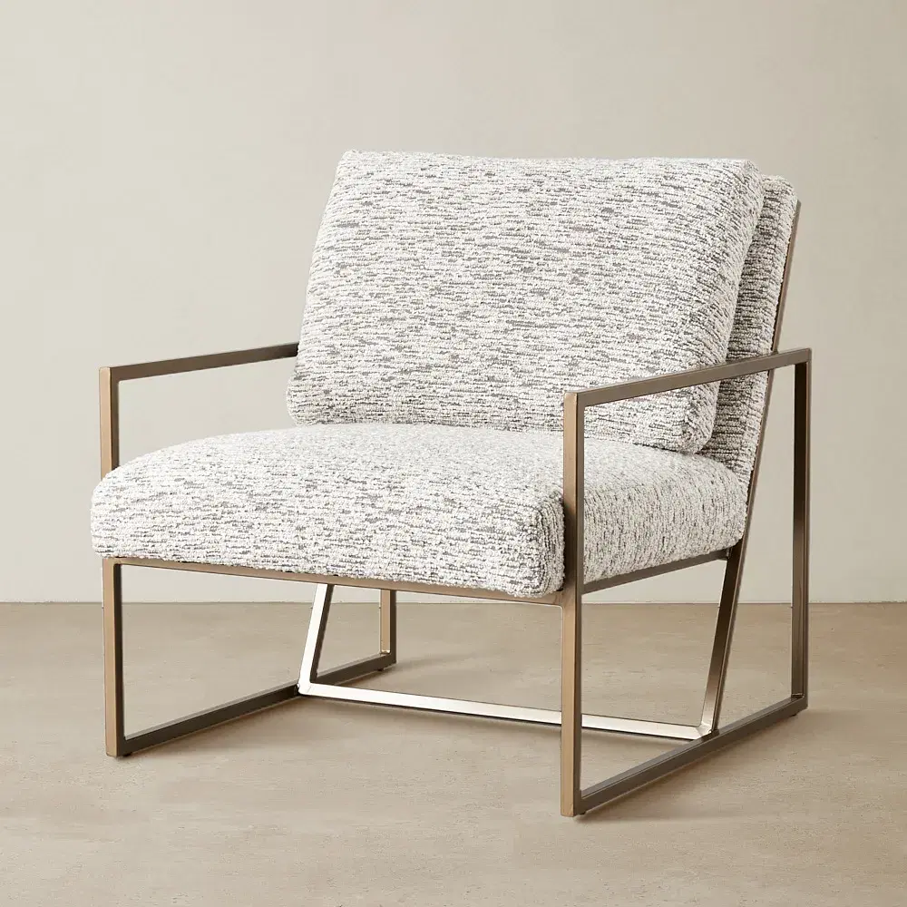 Callum Granite Boucle Occasional Chair 