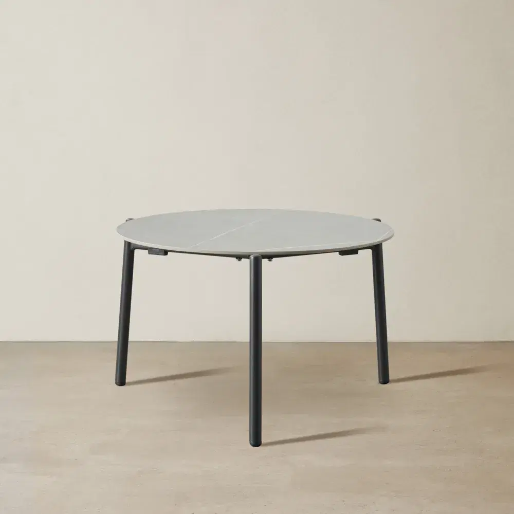 Lana Charcoal Round Outdoor Side Table 