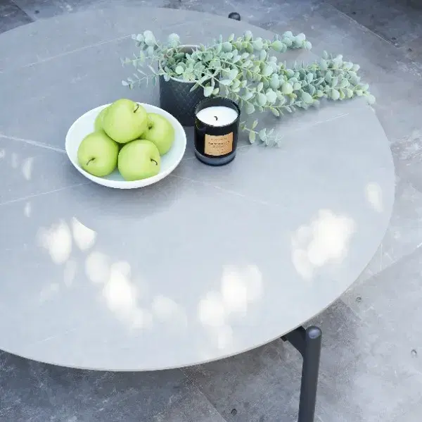 Lana Charcoal Round Outdoor Coffee Table 