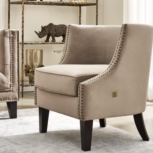 Vogue Beige Velvet Chair 