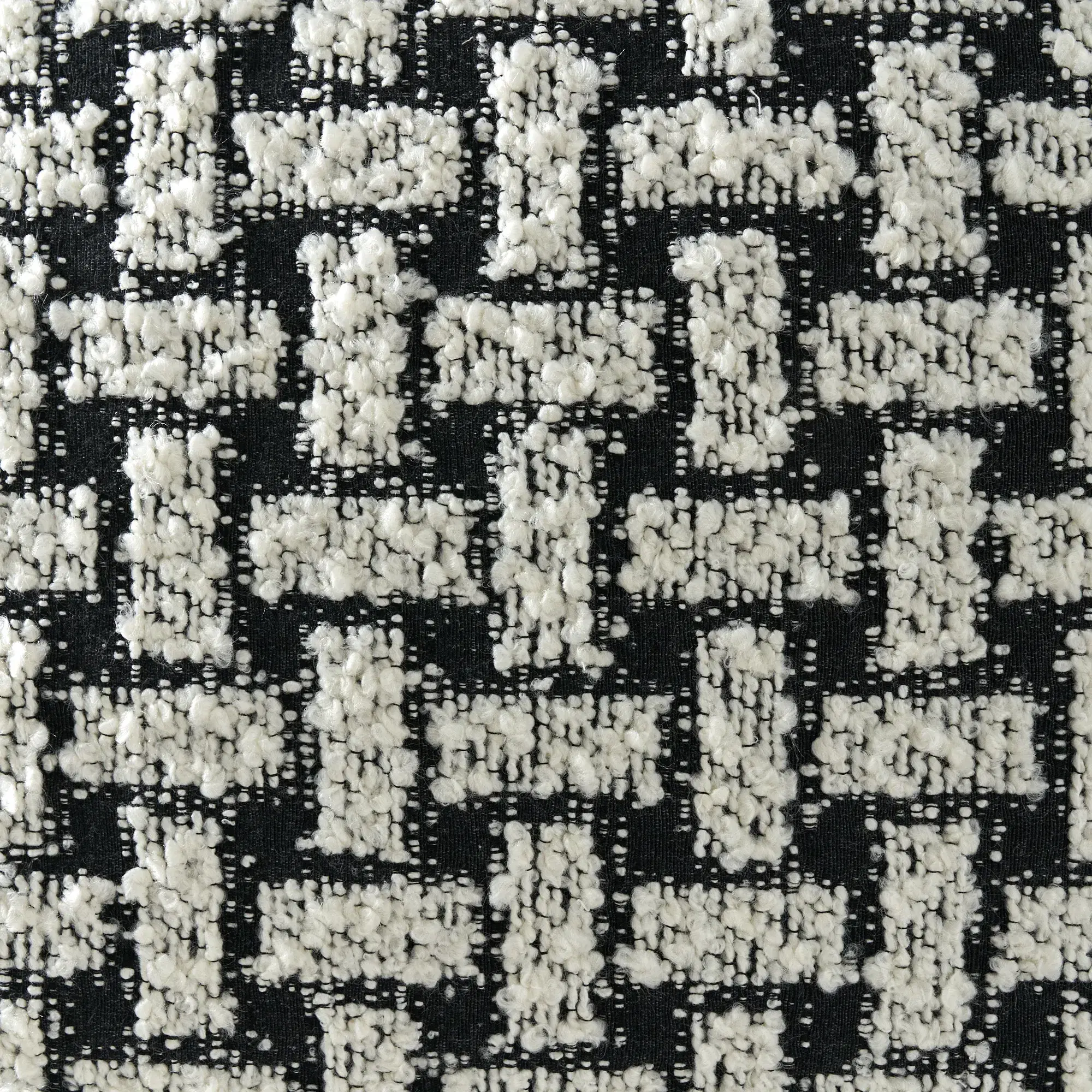 Arlo Charcoal and Cream Boucle Cushion