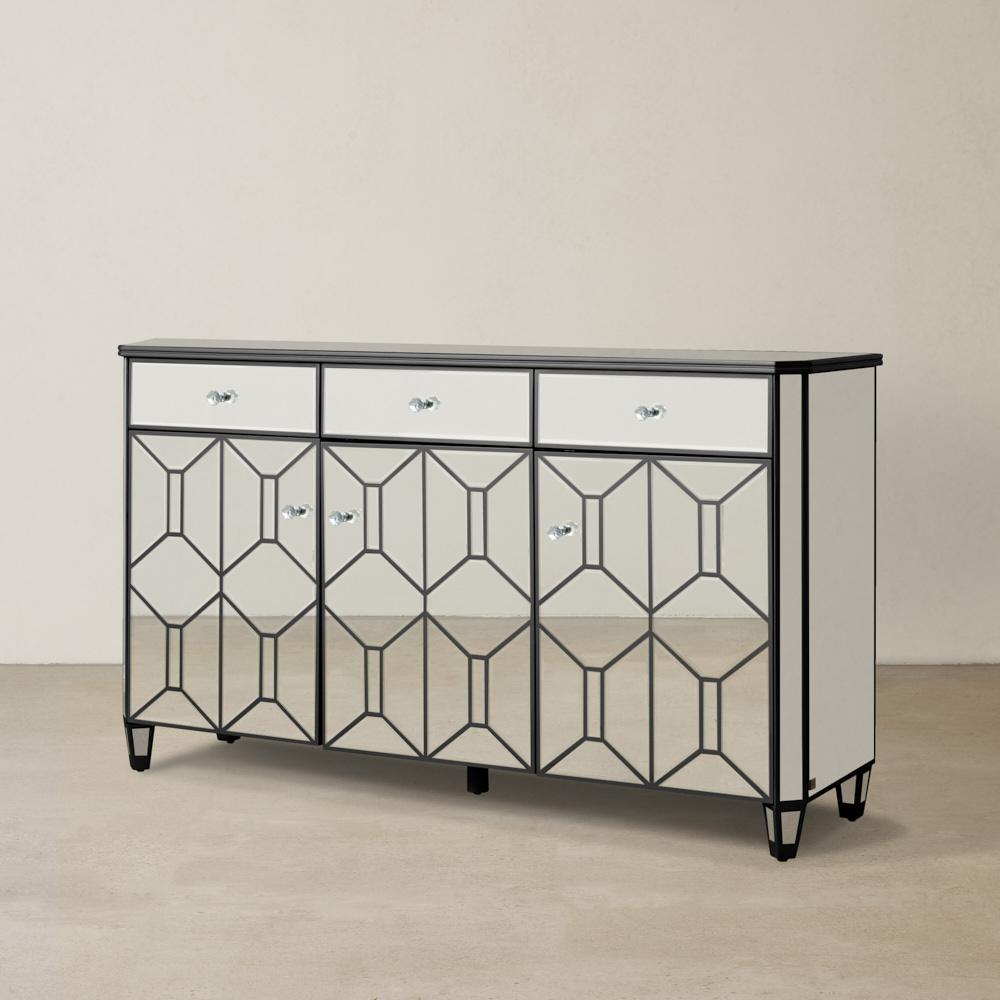 Madeleine Mirror Sideboard - Black Frame