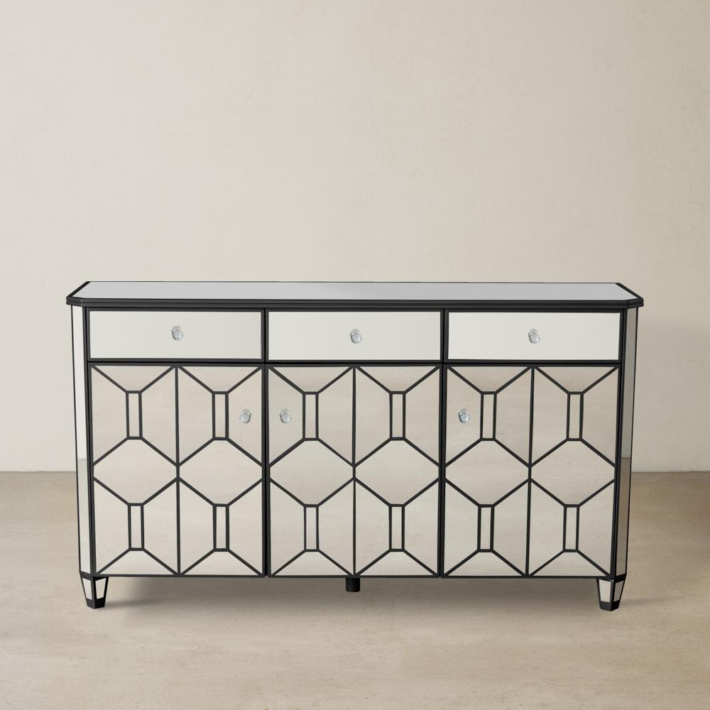 Madeleine Mirror Sideboard - Black Frame