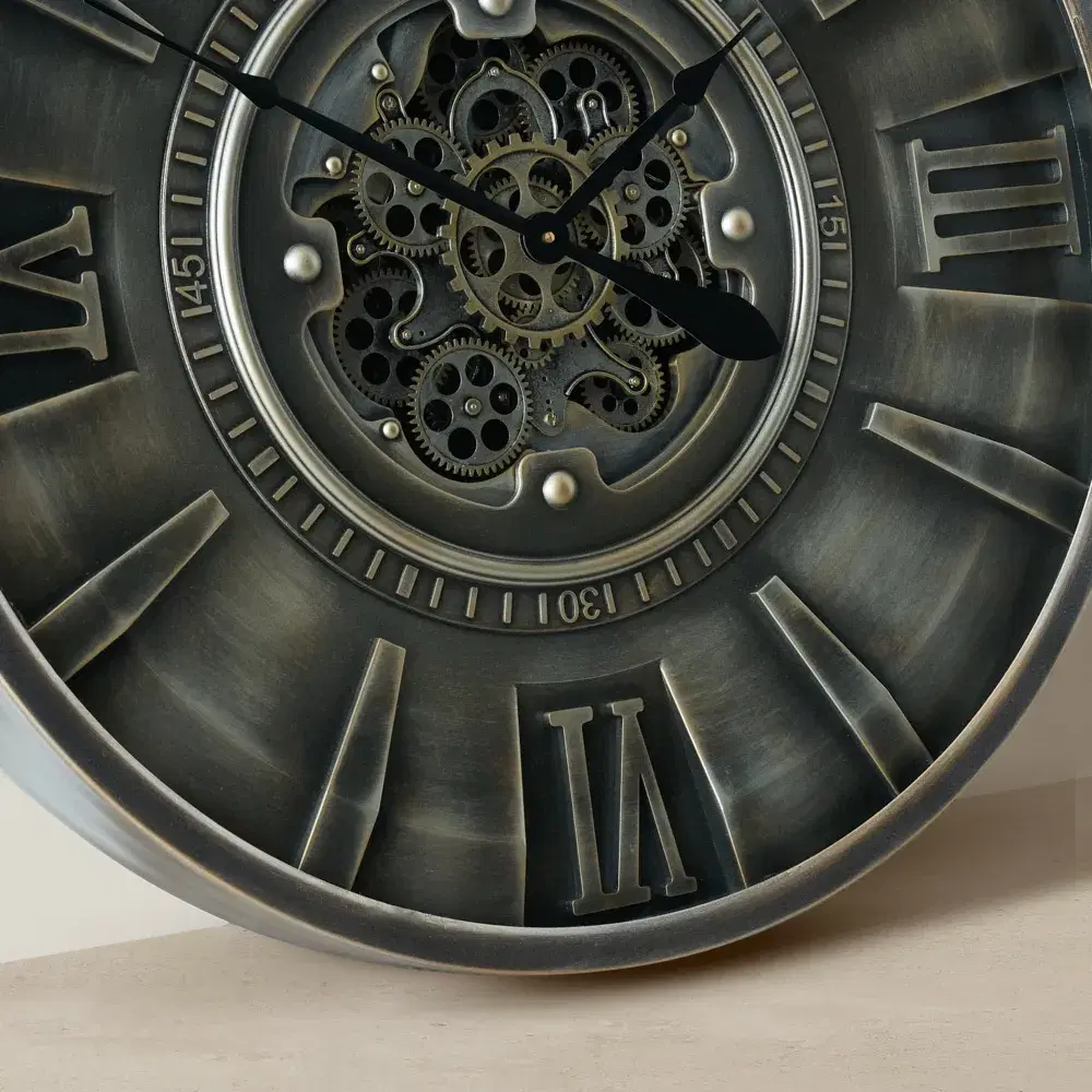 Harry Silver Wall Clock 