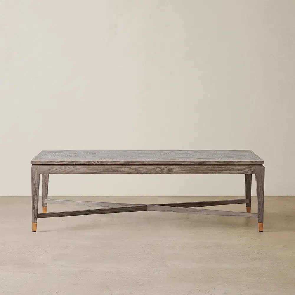 Tanya Taupe Wooden Coffee Table