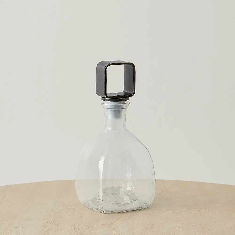 Ramon Gilded Dark Bronze Metal Decanter