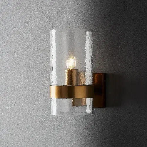 Brandy Satin Brass Wall Light
