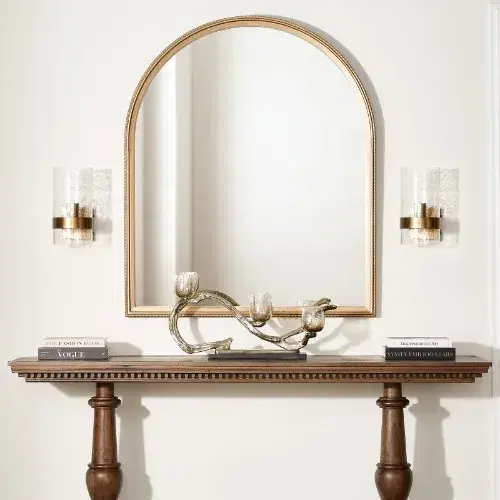 Brandy Satin Brass Wall Light