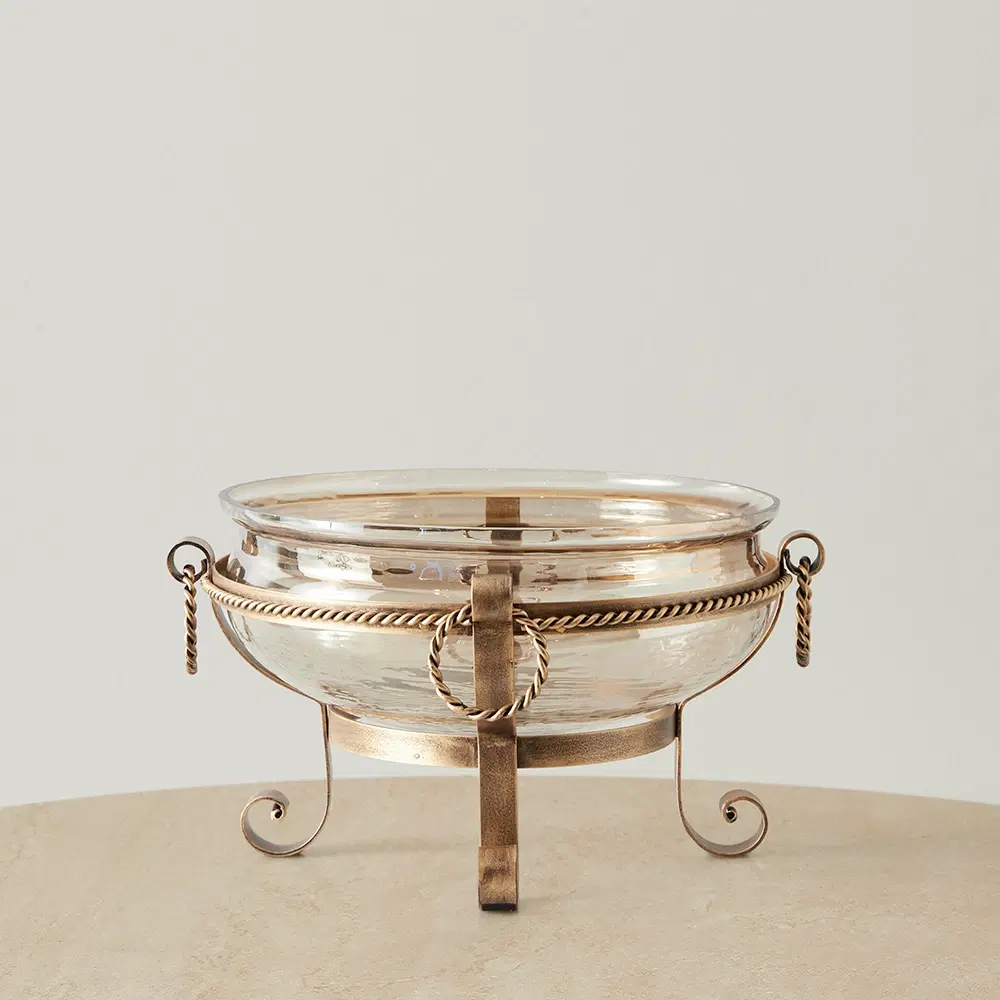 Chantal Antique Gold Bowl Decorative