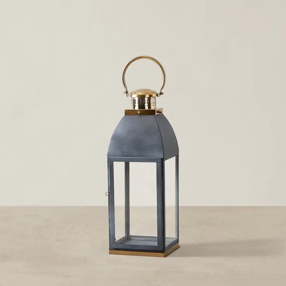 Stefan Black Stainless Steel Lantern - Large