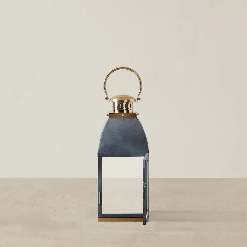 Stefan Black Stainless Steel Lantern - Medium