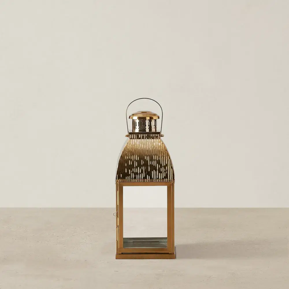 Bonnie Gold Stainless Steel Lantern - Small