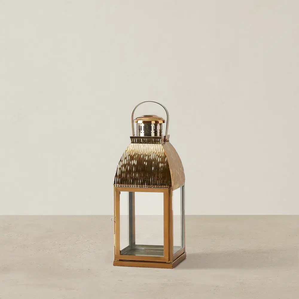 Bonnie Gold Stainless Steel Lantern - Small