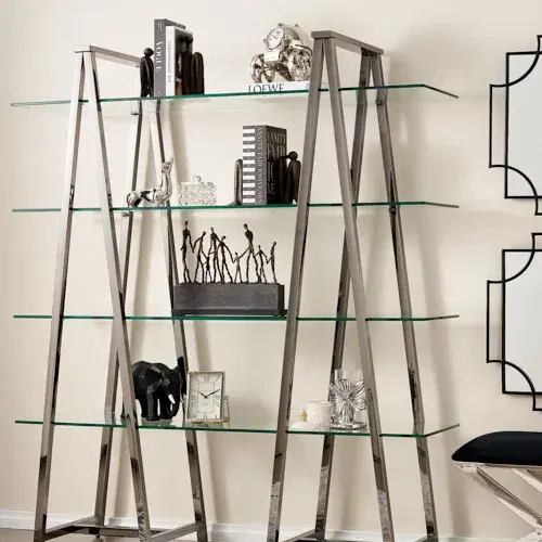 Paxton Black Nickel Stainless Steel Shelf