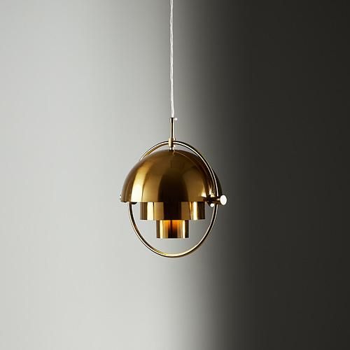 Selene Brushed Gold Metal Chandelier - 28 cm Brushed Gold Metal Shade