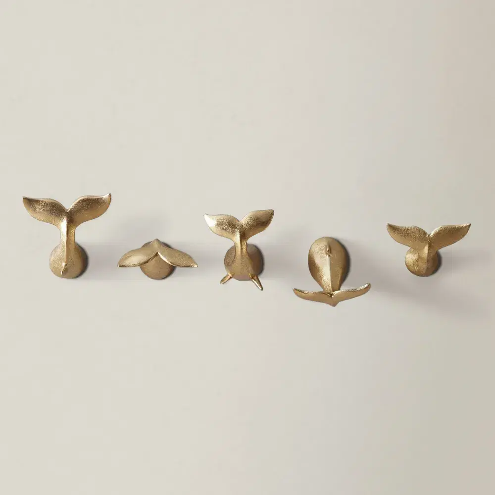 Heart of the Sea Gold Resin Wall Decor (Set of 5)