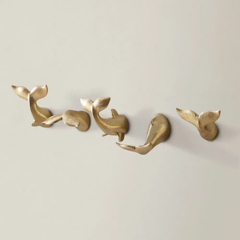 Heart of the Sea Gold Resin Wall Decor (Set of 5)