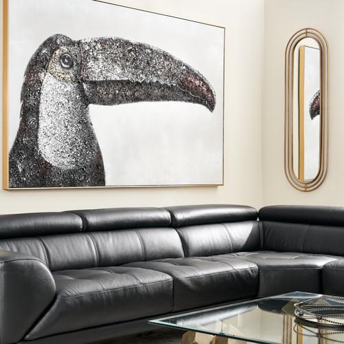 Earth-toned Toucan Painting