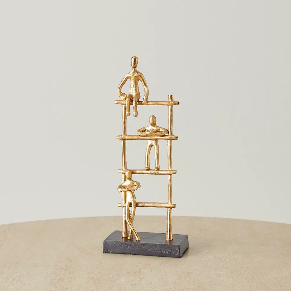 The Climb Gold Metal Decorative