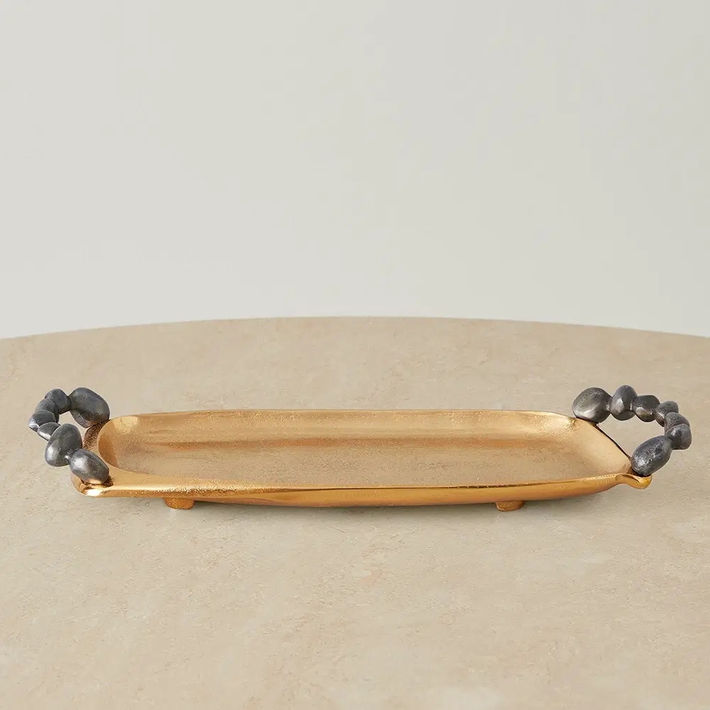 Alana Gold Metal Tray