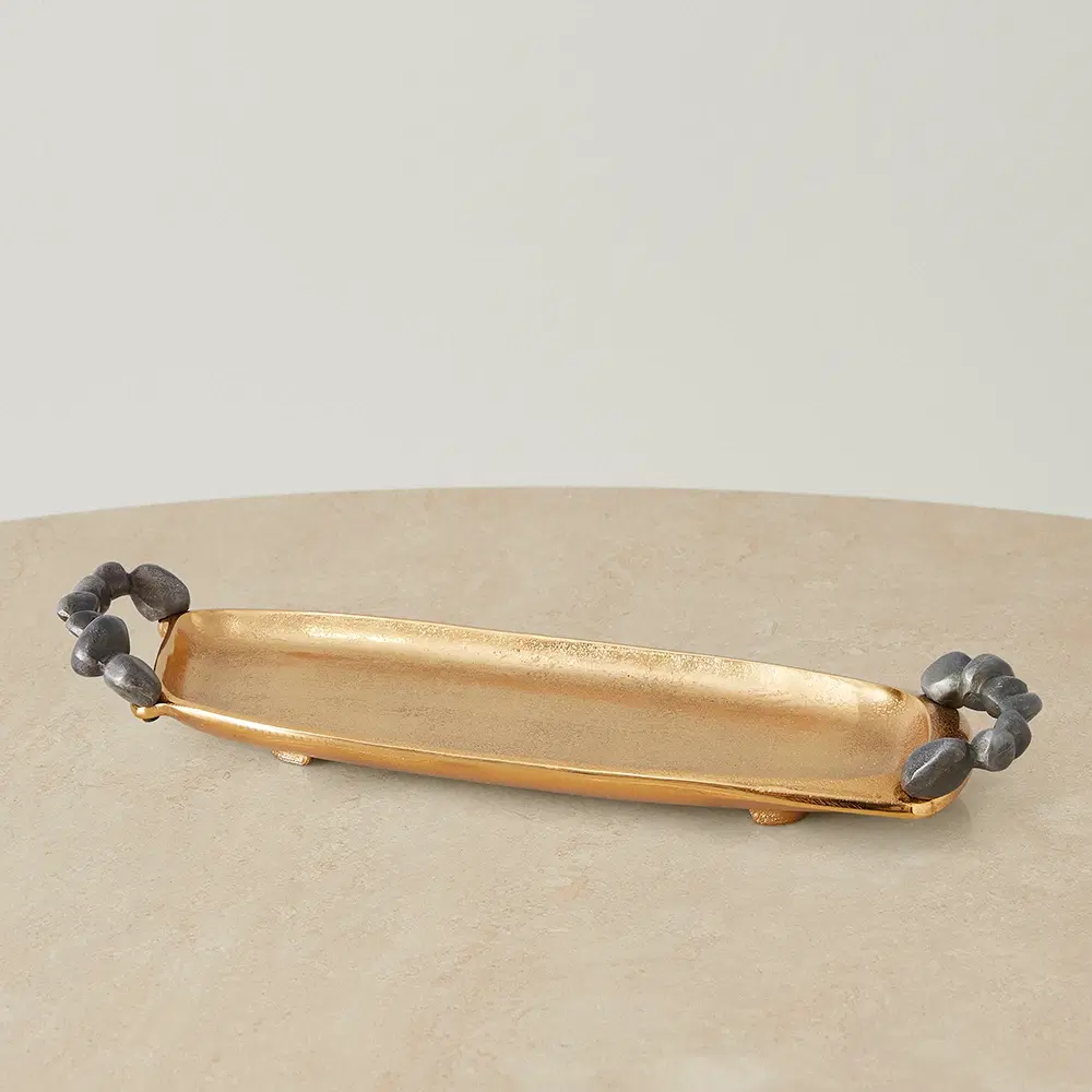Alana Gold Metal Tray