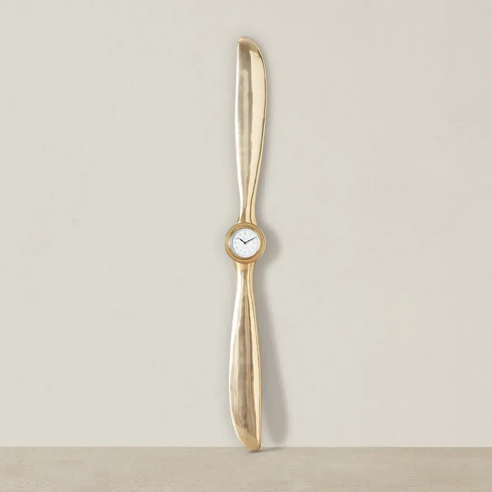 Time Keeper Matte Antique Brass Wall Clock