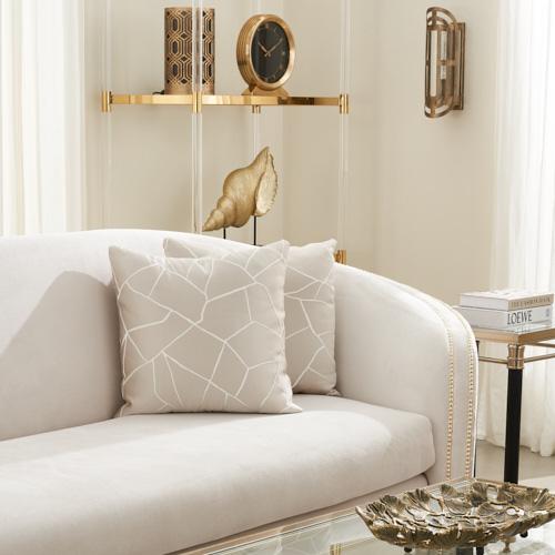 Hyacinth Cream Pattern Cushion