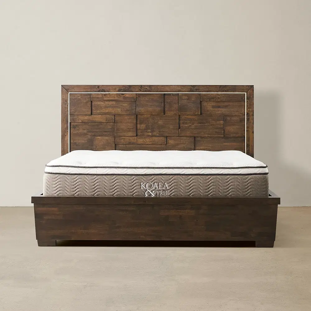 Montana Deep Brown Wooden King Bed