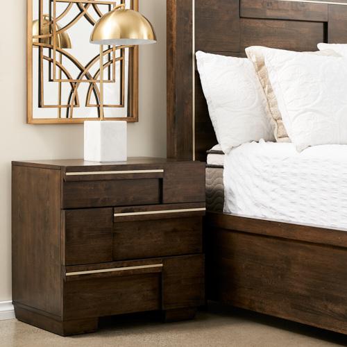 Montana Deep Brown Wooden Side Table