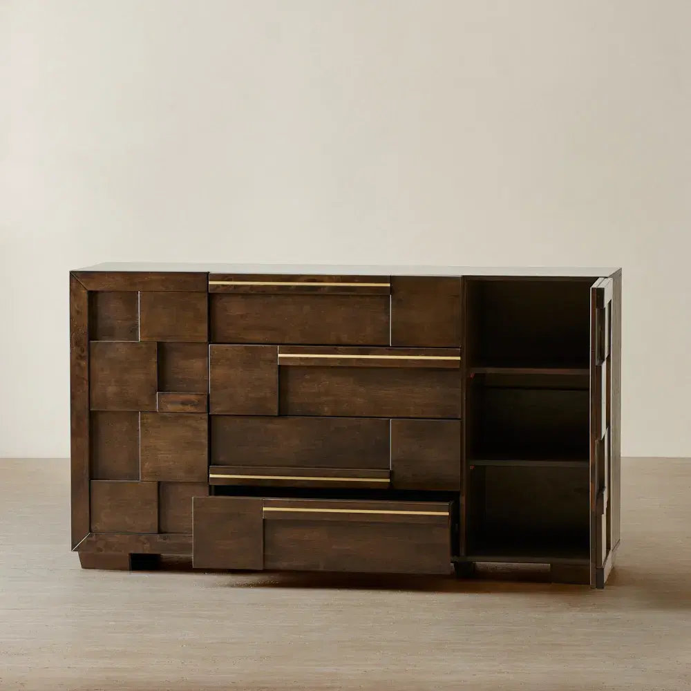 Montana Deep Brown Wooden Dresser