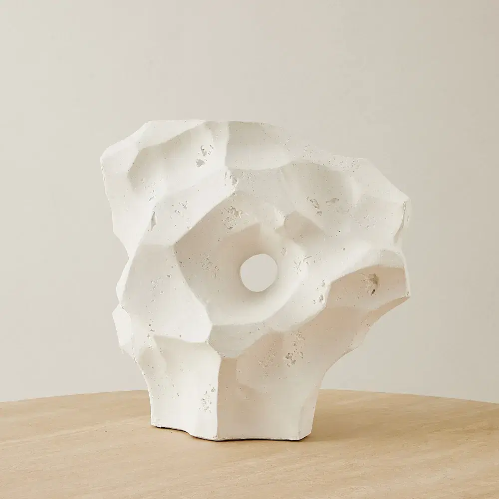 Cali Cast Stone Ceramic Vase