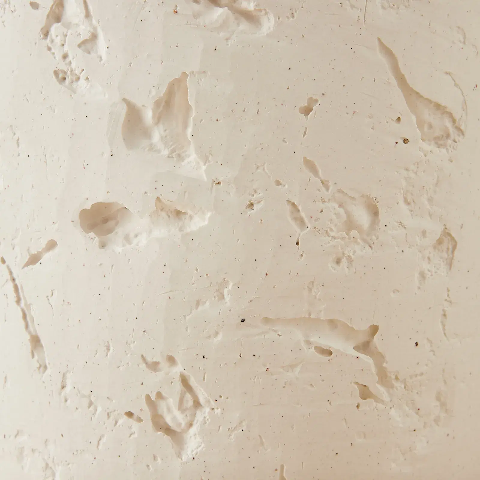 Zinnia 50cm White Cast Stone Ceramic Vase