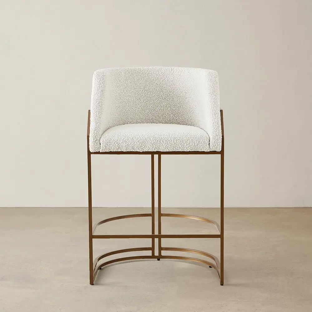 Laura Cream Boucle 67cm Counter Stool