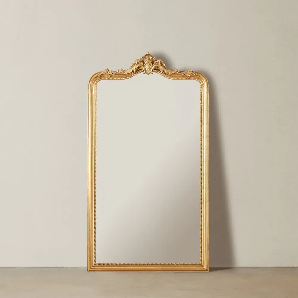 Circe Antique Gold Wooden Mirror