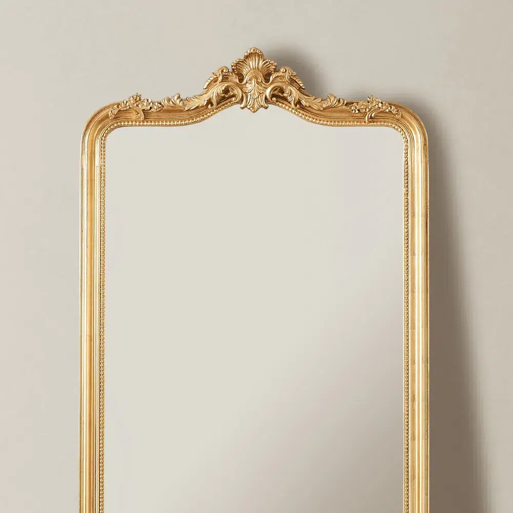 Circe Antique Gold Wooden Mirror